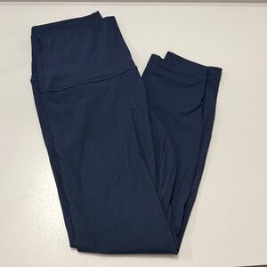 lululemon align leggings ribbed - true navy - size 8